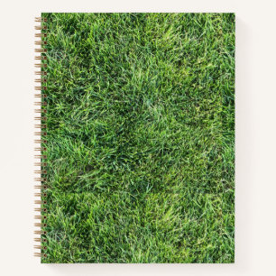 Funny Green Gras Textur Muster real Foto cool Notizbuch