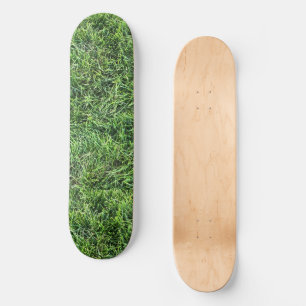 Funny Green Gras Textur Muster real Foto cool Skateboard