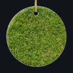 Funny Green Grass Rasen Keramik Ornament<br><div class="desc">Ein lustiges,  grünes Rasendesign.</div>