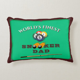 Funny Green Pool Table Snooker Dad Father's Day Dekokissen