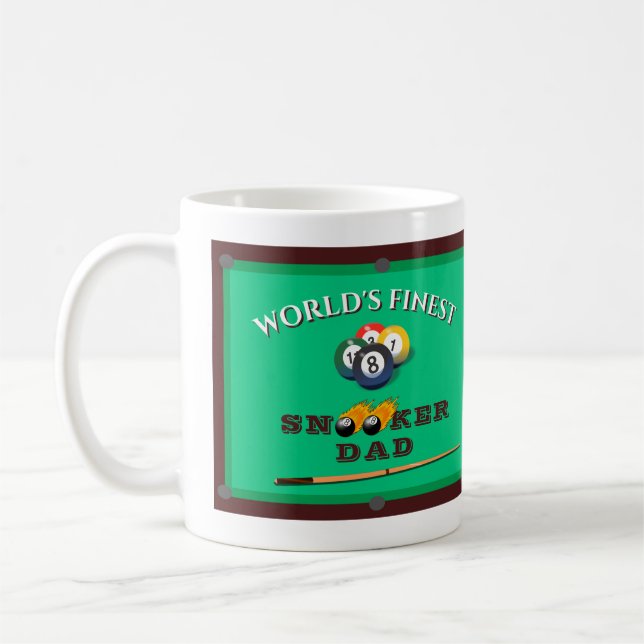 Funny Green Pool Table Snooker Dad Father's Day Kaffeetasse (Links)