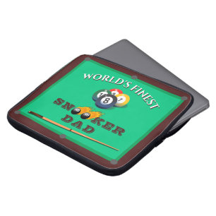 Funny Green Pool Table Snooker Dad Father's Day Laptopschutzhülle