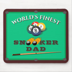 Funny Green Pool Table Snooker Dad Father's Day Mousepad