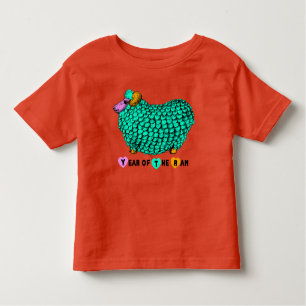 Funny Green Ram Chinese Year Zodiac Kleinkind T Kleinkind T-shirt