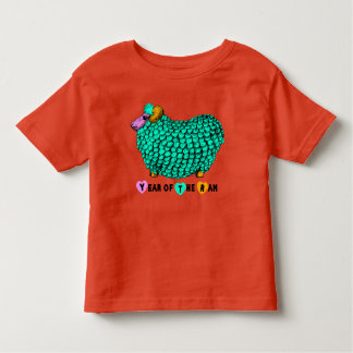 Funny Green Ram Chinese Year Zodiac Kleinkind T Kleinkind T-shirt