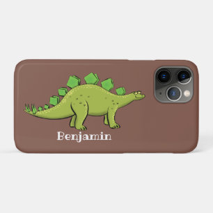 Funny green stegosaurus dinosaurus Cartoon Case-Mate iPhone Hülle