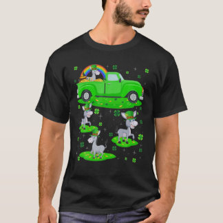 Funny Green Truck Leprechaun Hat Mule St Patrick' T-Shirt