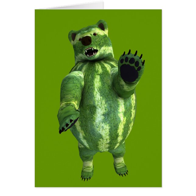 Funny Green Watermelons Bear (Vorne)