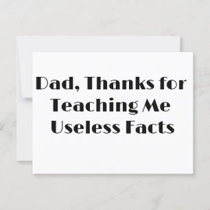 Funny Greeting Card für den Vatertag und die Gebur Postkarte