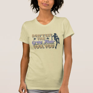 Funny Grey Hair Running Zitat - Älterer Runner T-Shirt