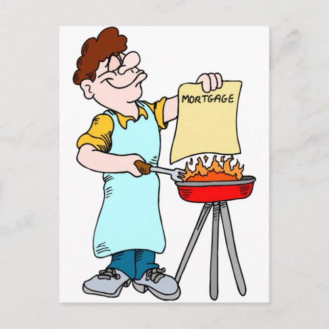 Funny Grill Geschenke Postkarte (Vorderseite)