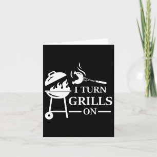 Funny Grillen and Grilling Sprichwort Ich schalte Karte