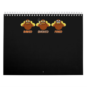 Funny GRILLEN Baked Smoked Fried Turkey Kalender