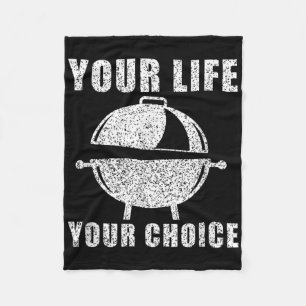 Funny Grillen Barbecue Grill Grill Joke Rauchen Me Fleecedecke