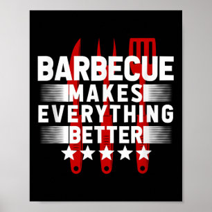 Funny Grillen Barbecue Grill Grill Joke Rauchen Me Poster