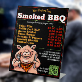Funny GRILLEN Barbeque Menu Pig Roast Grill Food T Sockelschild