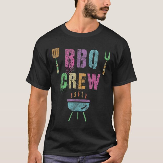 Funny Grillen Crew Grill Koch Cook Squad Cooking S T-Shirt (Vorderseite)