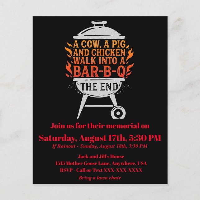 Funny GRILLEN Flyer (Vorne)