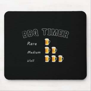 Funny Grillen geräucherte Steak Beer Drink Geschen Mousepad