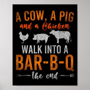 Funny Grillen Geräuchertes Fleisch Lover Geschenk Poster