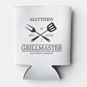 Funny GRILLEN Grill Master Personalisiert Barbecue Dosenkühler