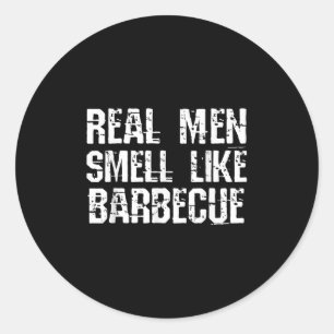 Funny Grillen Grillen Shirt_ Real Men Riechen wie Runder Aufkleber