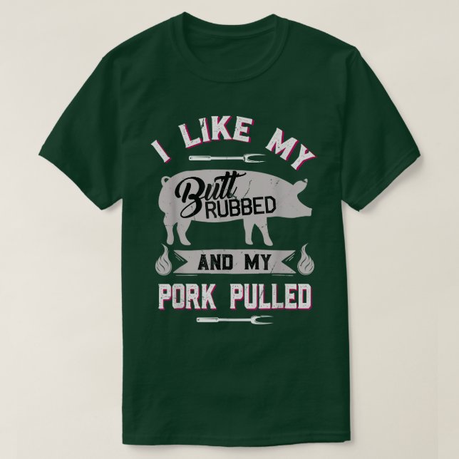 Funny GRILLEN Grilling Zitat Schwein gepulstes Sch T-Shirt (Design vorne)