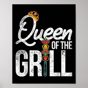 Funny Grillen Koch Frauen Geschenke Grillen Rauch  Poster