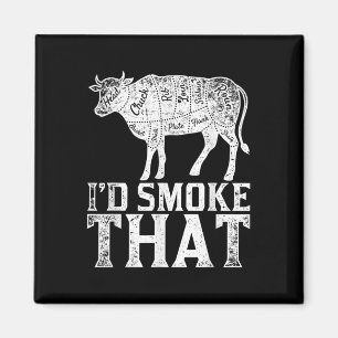 Funny Grillen Koch Grillen Geräucherte Steak Lover Magnet