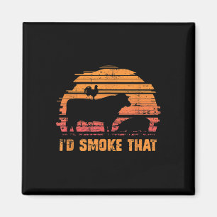 Funny Grillen Koch habe dieses Barbecue geraucht Magnet