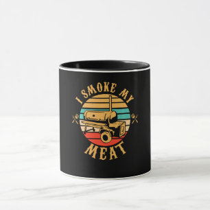 Funny GRILLEN Lover Gifts Ich rauche meine Fleis Tasse