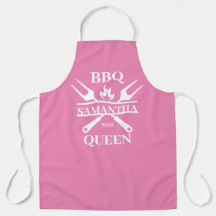 Funny GRILLEN Personalisiert Barbecue Queen Schürz Schürze