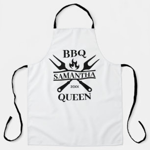 Funny GRILLEN Personalisiert Barbecue Queen Schürze