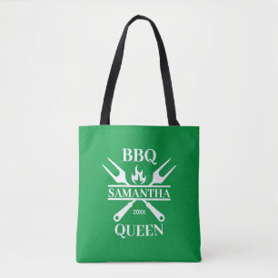 Funny GRILLEN Personalisiert Barbecue Queen Tote B
