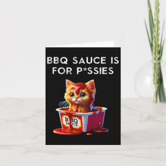 Funny Grillen Sauce Cat Spaß Kitten Lover Gift Gri Karte