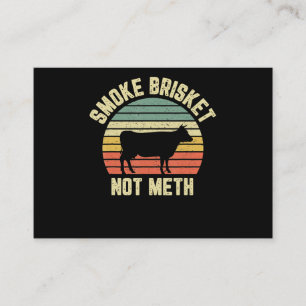 Funny Grillen Smoke Brisket nicht neu Grillen Visitenkarte