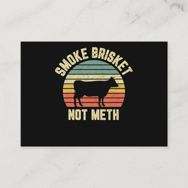 Funny Grillen Smoke Brisket nicht neu Grillen Visitenkarte (Vorderseite)