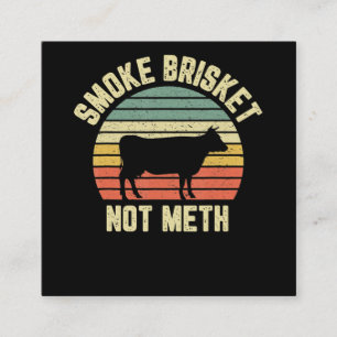 Funny Grillen Smoke Brisket Not Novelty Grilling Quadratische Visitenkarte