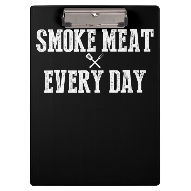 Funny Grillen Smoker Accessoire Pitmaster Vater Gr Klemmbrett (Vorderseite)