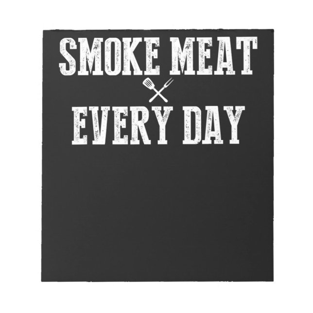 Funny Grillen Smoker Accessoire Pitmaster Vater Gr Notizblock (Vorderseite)