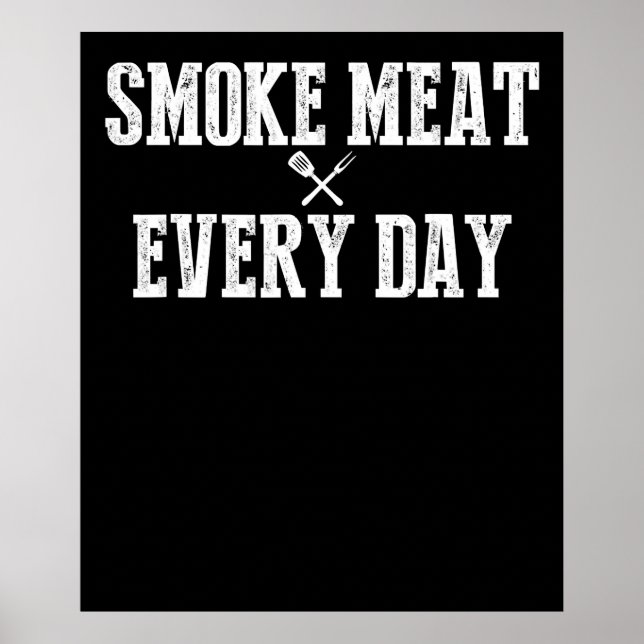 Funny Grillen Smoker Accessoire Pitmaster Vater Gr Poster (Vorne)