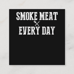 Funny Grillen Smoker Accessoire Pitmaster Vater Gr Quadratische Visitenkarte