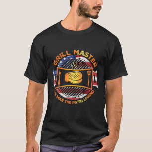 Funny GRILLEN Smoker Gift Grill Meister des Mensch T-Shirt