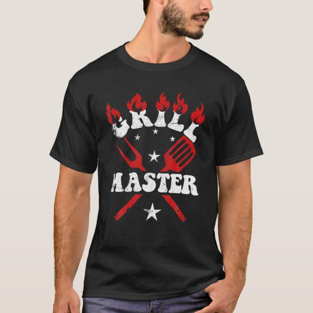 Funny GRILLEN Smoker Grillmaster T-Shirt (Vorderseite)