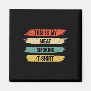 Funny Grillen Smoker Lover Retro Vintag Das ist me Magnet