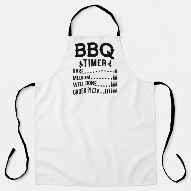 Funny GRILLEN Timer Schürze (Vorderseite)