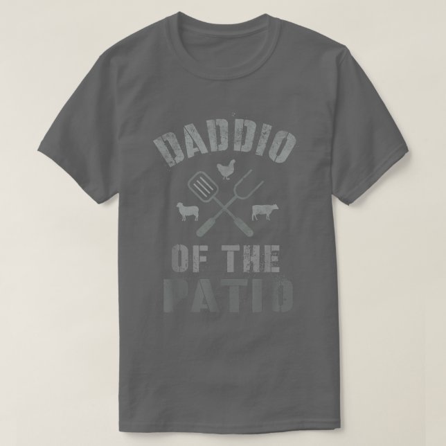 Funny Grilling Vater DADDIO DER PATIO GRILLEN Gril T-Shirt (Design vorne)