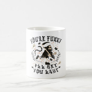 Funny Grim Sensenmann Skeleton Halloween-Kostüm Kaffeetasse