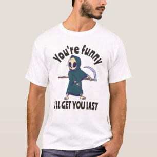 Funny Grim Sensenmann Skeleton Halloween-Kostüm T-Shirt