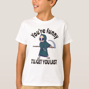 Funny Grim Sensenmann Skeleton Halloween-Kostüm T-Shirt